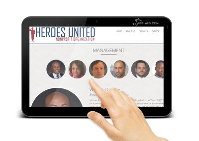 Seattle Web Design - Non Profit Website – Heroes United