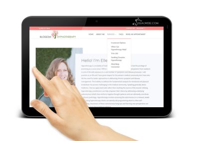 Monroe Web design example tablet