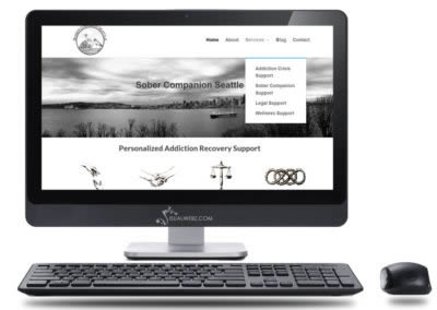 Seattle Sober Companion - Medical Field Website Design